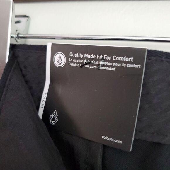 Volcom brand chinos frickin modern straight black youth size 27 - Picture 12 of 12